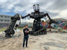 15-Ton 2-Story Tall Gasoline Powered Car-Smashing Piloted Giant Battle Robot