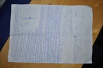 List 0 to 1000, handwritten with essay and magnetic field of the earth (draft)