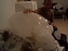 220 kg "Alien" Kristallschädel aus Bergkristall