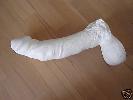 Erigierter Penis aus Gips / 34 cm lang / Wandschmuck