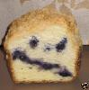 WEIRD STARBUCKS SMILEY FACE BLUEBERRY COFFEE CAKE