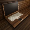Prototyp Edel-Laptop: Elfenbein (zertifiziert), Edel-Holz, massives Echt-Gold