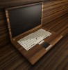 Prototyp Edel-Laptop: Elfenbein (zertifiziert), Edel-Holz, massives Echt-Gold