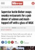 Justin Bieber's Milk Glass