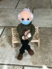Bernie's Mittens Crochet Doll Bernie Sanders Meme Handcrafted Collectible Doll