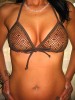 GoGo Netz Bikini BH *hot* Gr. S 36 braun transparent