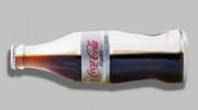 Original verschl. Coca-Cola light Flasche/ 50% voll