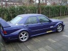 mercedes 190E umbau 500er, tuning,18" v8, breit tuning