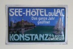 Altes Emailschild Seehotel du Lac Konstanz Top Nachlass
