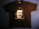 Schwarzes T-Shirt in Gre L   mit Aufdruck "WULFF NOT MY PRESIDENT"