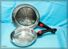 2x Fissler Edelstahl Bratpfannen 30 & 26 cm  mit Klappgriff