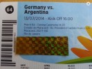 Original goldenes Konfetti Siegerehrung Deutschland WM-Finale 2014 Maracana