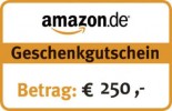Amazon Gutscheincode im Wert von 250€, SOFORT LIEFERBAR