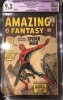 Atemberaubendes Fantasy # 15 Cgc 9.2 NM Origin 1ST Spiderman Peter Parker Stan