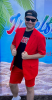 Originaler Roter Anzug von Tommy Fieber