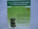 Jeder Mensch ist gut zu Vgeln - Solar-Vogelfutterstation in OVP