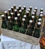 Original Gose Bierflaschen Kasten um 1910 komplett mit 30 Original Flaschen