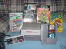 ORIGINAL NINTENDO GAME SYSTEM LOT/ CONTROLLER/ 5 GAMES